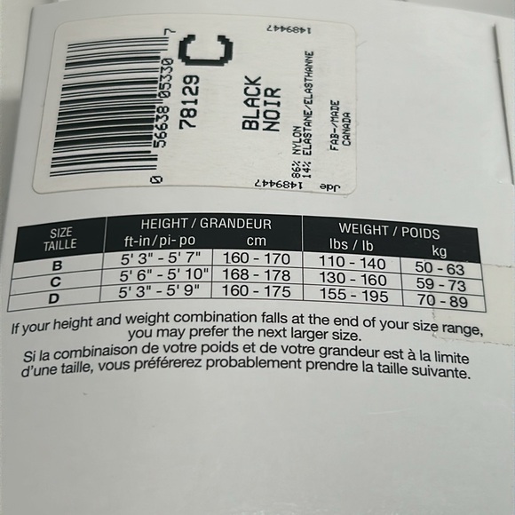 Secret Suede Collection Control Panty 2 Pairs Size C 130-160 lbs New In Package - Picture 4 of 7